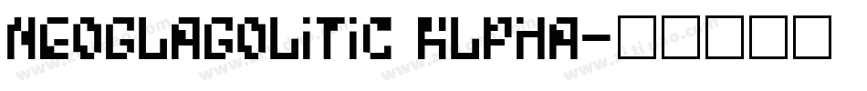 Neoglagolitic Alpha字体转换